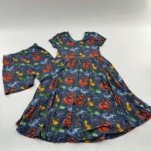 Little Crowns & Capes Assorted Dragon Twirl Dress – Size 5/6